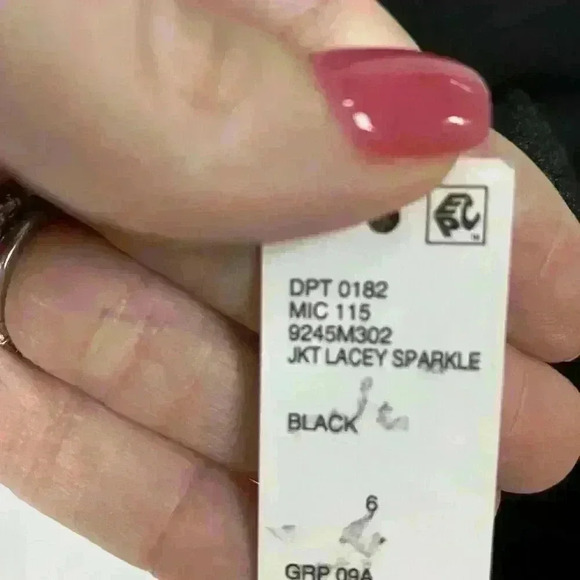 Preston & York Women’s Evening Jackets Black Size 6‎ New Lacey Gold Sparkle $109 - Picture 5 of 12